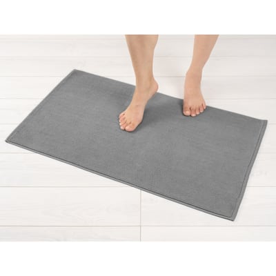 American Soft Linen 100% Cotton Bath Mat Rugs, 20x34 inches Slip Resistant Bottom Base Bath Mats for Bathroom