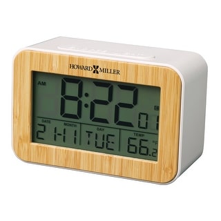 Howard Miller Bamboo Box Alarm Clock - 4.25-inches Wide - Bed Bath ...