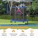 preview thumbnail 5 of 3, 8 FT Recreational Trampoline W/ Basketball Hoop Safety Enclosure Net - 8 FT
