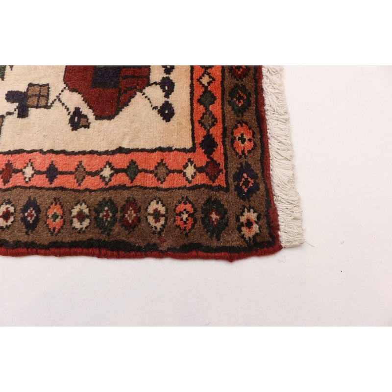 ECARPETGALLERY Hand-knotted Andelz Red Wool Rug - 3'8 x 5'3
