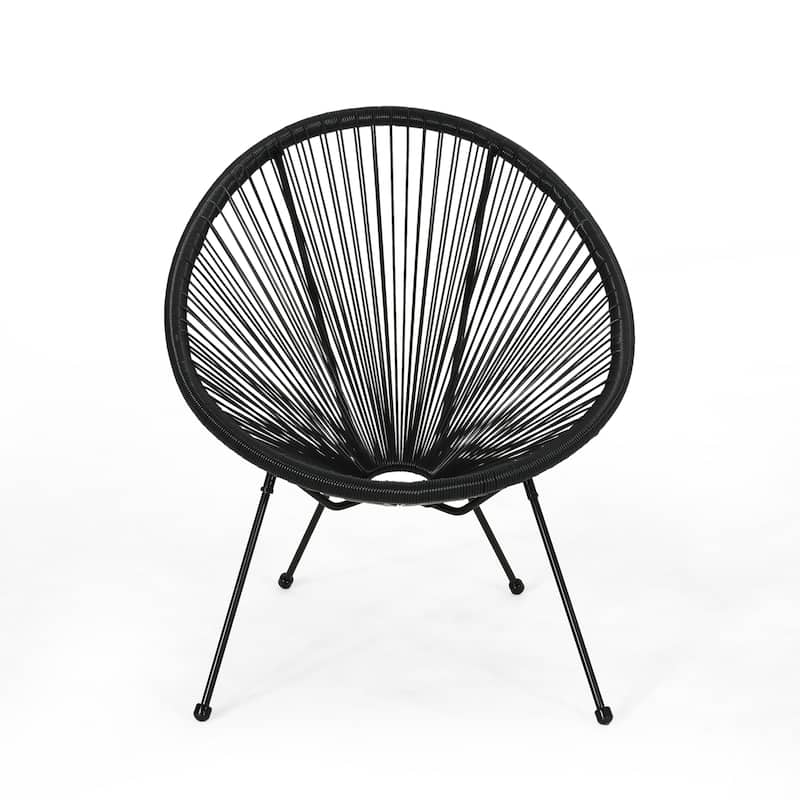 Anson Outdoor Woven 3 Piece Chat Set by Christopher Knight Home