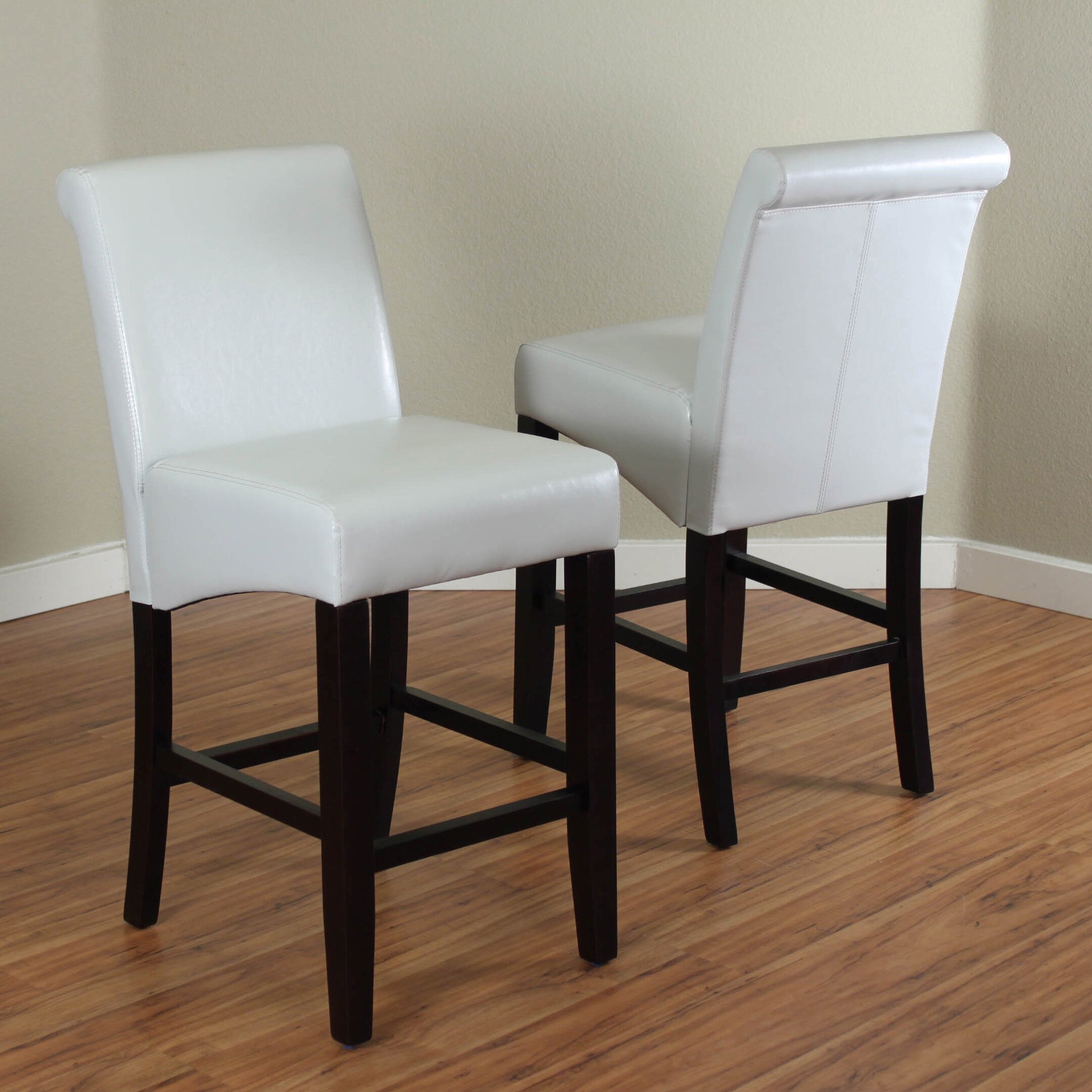 Milan faux leather online counter stools