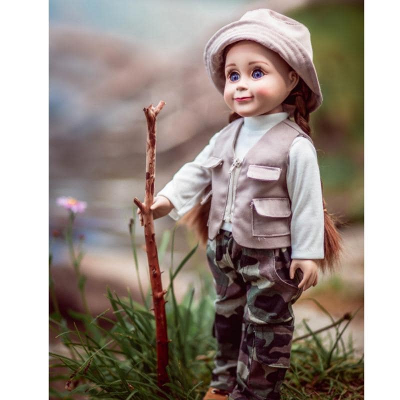 Shop Fishing Outfit Hat Pants Shirt Vest Fits 18 Inch
