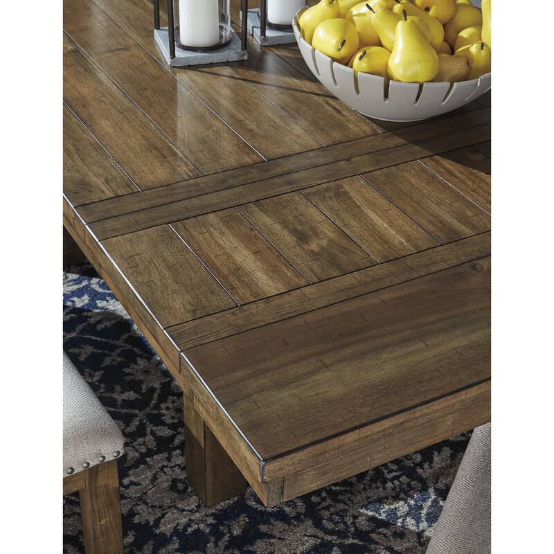 Signature Design by Ashley Moriville Grayish Brown 7-Piece Dining Package