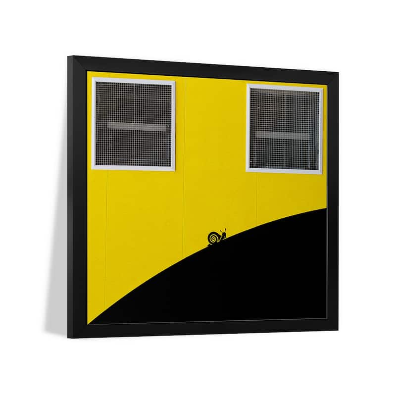 Un Caracol Aventurero Premium Framed Poster by Paco Palazon