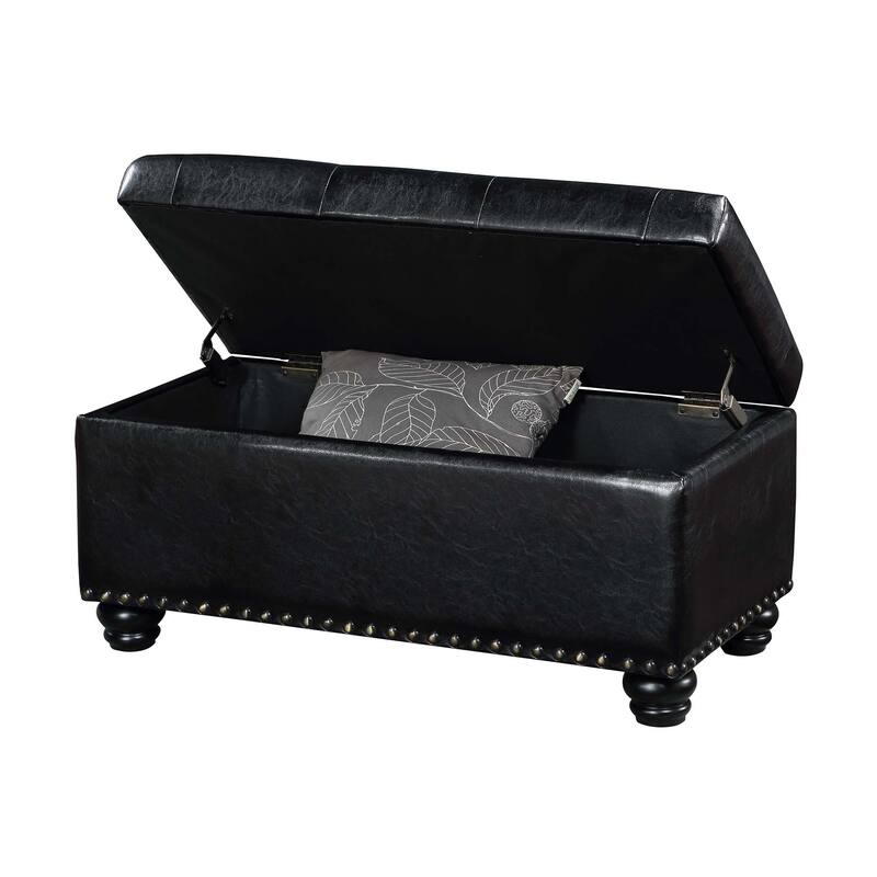 Convenience Concepts Designs4Comfort 7th Avenue Storage Ottoman Bench