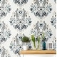 preview thumbnail 7 of 6, NextWall Spring Damask Peel and Stick Wallpaper - 20.5 in. W x 18 ft. L