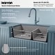 preview thumbnail 5 of 17, Karran Undermount Quartz 32 in. 60/40 Double Bowl Kitchen Sink Kit