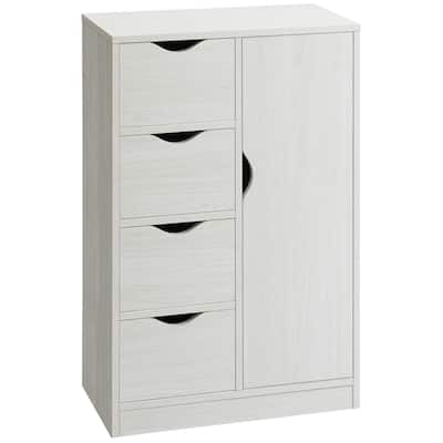 Storage Cabinet with Drawers and Enclosed Cabinet P2 Engineered Wood Compact Organizer for Entryway Living Room Bathroom