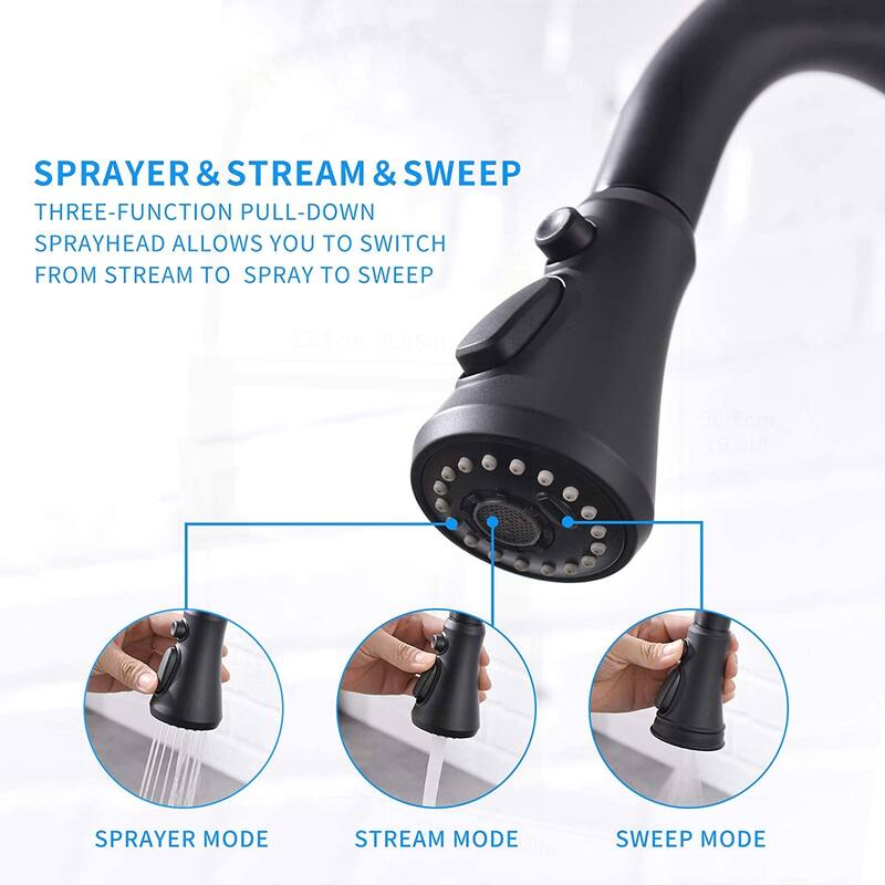 Innovative Touch-On Kitchen Faucet with Pull Down Sprayer