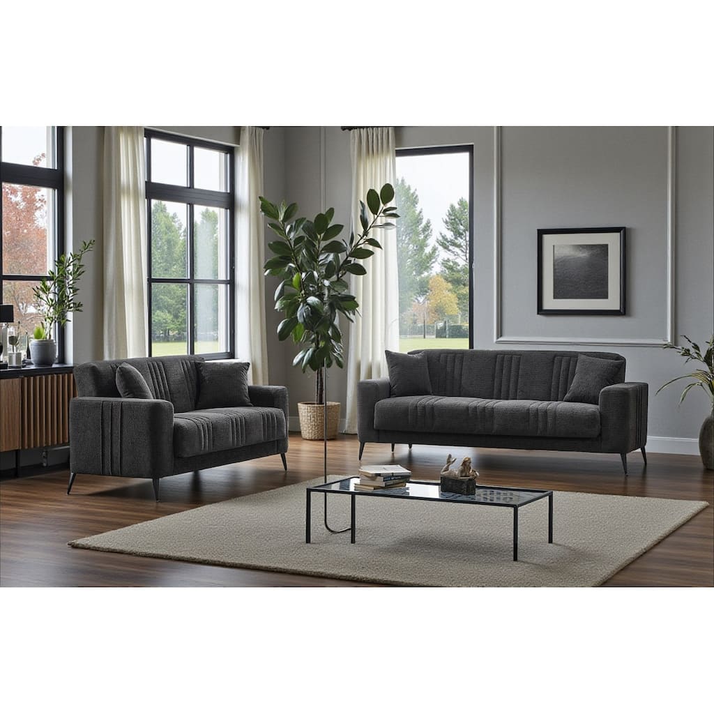 Sane 2 Pieces Living Room Sets 1 Sofa 1 Loveseat