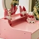 preview thumbnail 32 of 53, Make up Table Kids Vanity Set With Mirror