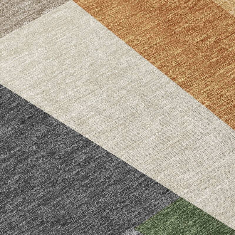 Machine Washable Indoor/ Outdoor Contemporary Jolie Chantille Rug