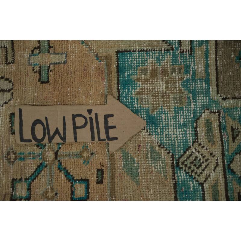 Hand Knotted Oriental 100% Wool Carpet Traditional Medallion Peach Tabriz Area Rug - 12' 3'' X 9' 9''