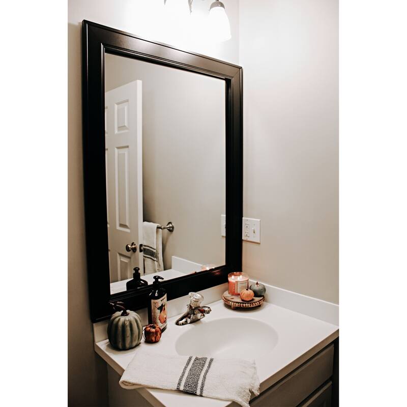 Porter Black Framed Vanity Mirror