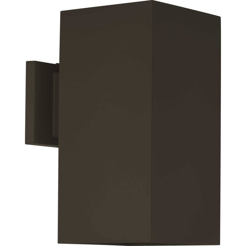 Progress Lighting LED Square 6" Wide Integrated LED Outdoor Wall - Antique Bronze