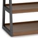 preview thumbnail 6 of 7, WYNDENHALL Hawkins 47.6 inch Wide Industrial TV Media Stand in WALNUT WOOD For TVs up to 50 inches - 20" D x 48" W x 26" H