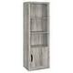 preview thumbnail 1 of 8, Burke 3-shelf Engineered Wood Media Tower Grey Driftwood Grey Driftwood
