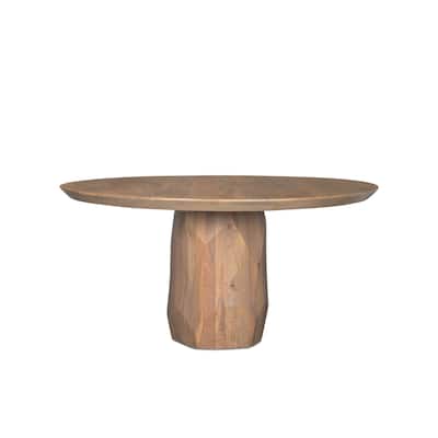 Fitzgerald 60" Light Brown Wood Dining Table - 60.0L x 60.0W x 30.0H