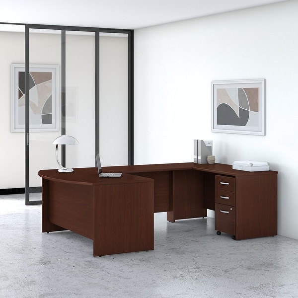 Studio C 60W U Shaped Desk with Drawers by Bush Business Furniture