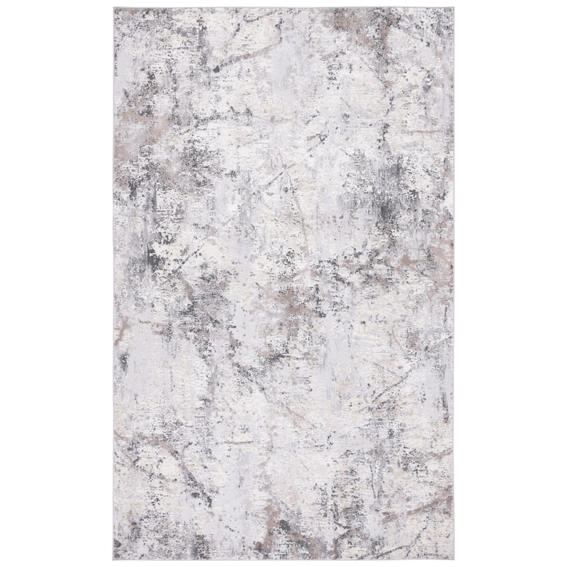 SAFAVIEH Vogue Lura Modern Abstract Rug - 6'7" Square - Grey/Ivory