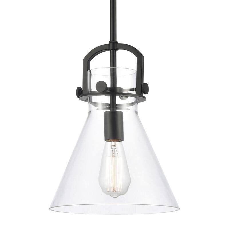 Innovations Lighting 410-1SM-12-10-Newton Cone-Pendant Newton Cone 10" - Matte Black