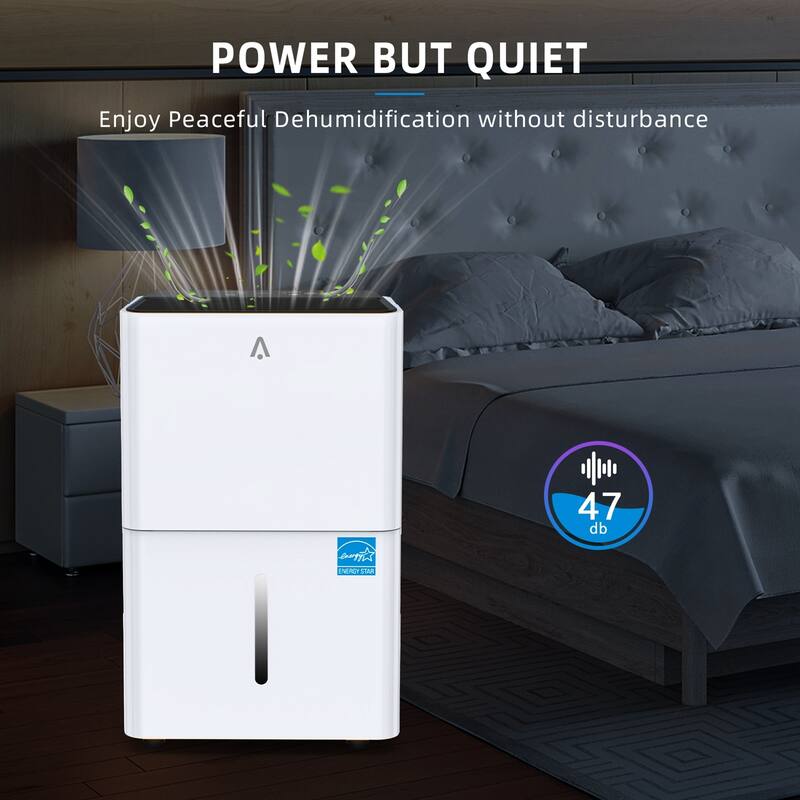 50 Pints Dehumidifier for 4500 Sq.Ft Room with Drain Hose and Water Tank