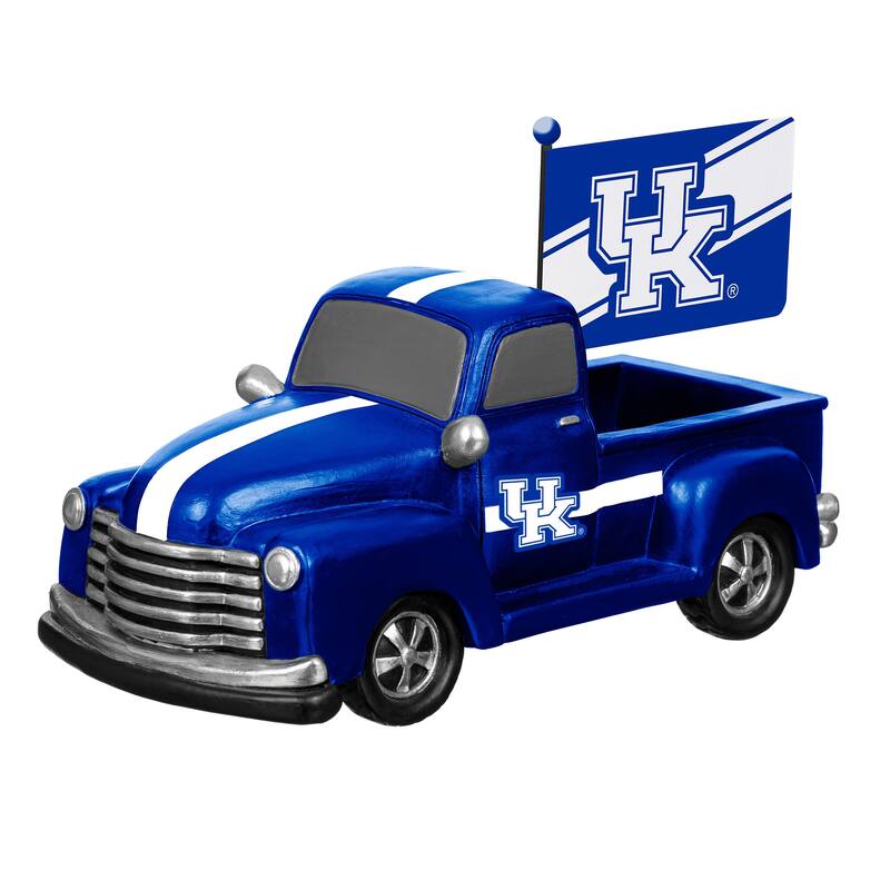NCAA Rally Truck Garden Statue with Team Flag