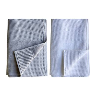 Brooklyn Park Collection Cozy Waffle Comb Turkish Cotton Towel Set (Bath/Hand/Wash)