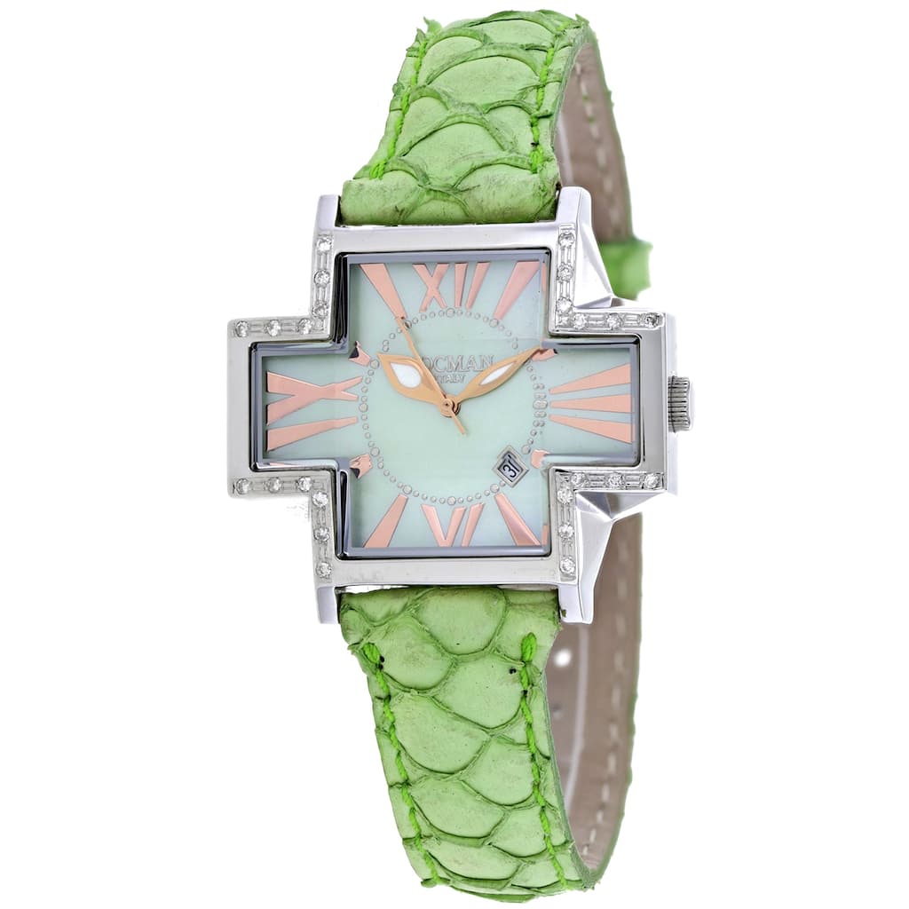 Locman Women's Diamond Plus Mother of Pearl Dial Watch - 181SMOPGRD/GRKF - Mother of Pearl - 6 (36)