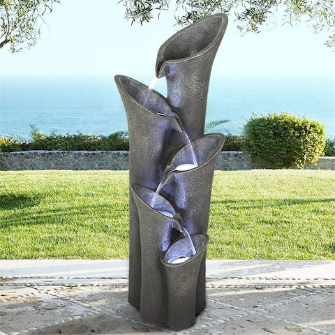 Resin Outdoor Fountain with LED Light