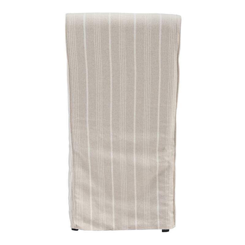 Classic Home Amaya Upholstered Fabric Dining Chair in Beige (Set of 2)