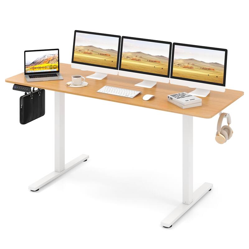 Electric Standing Desk with Memory Heights and Cable Management