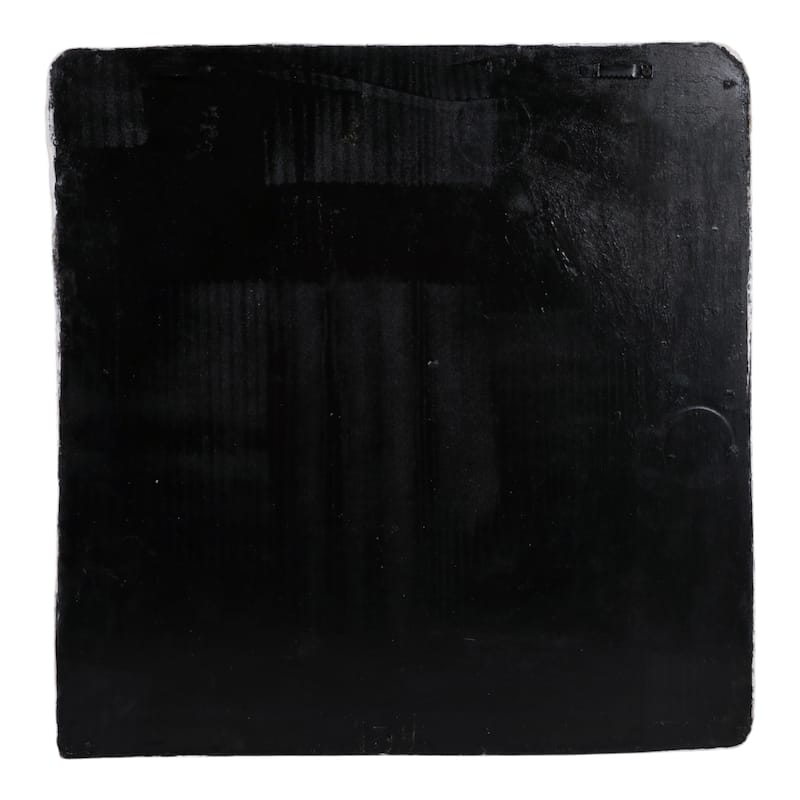 Canvas Wall Art Textured 3D Relief Face Design - 24" White