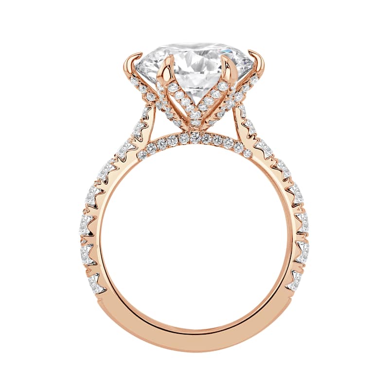Auriya 14k Gold 6 1/4ctw Round 6-Prong Diamond Engagement Ring (F-G VS)