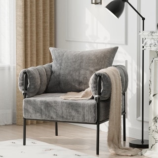 Accent Chair with Pillow, Modern Living Room Chairs