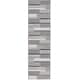 preview thumbnail 10 of 25, SAFAVIEH Odyssey Vala Modern Abstract Rug 2'2" x 8' Runner - Grey/Black Ivory - Runner
