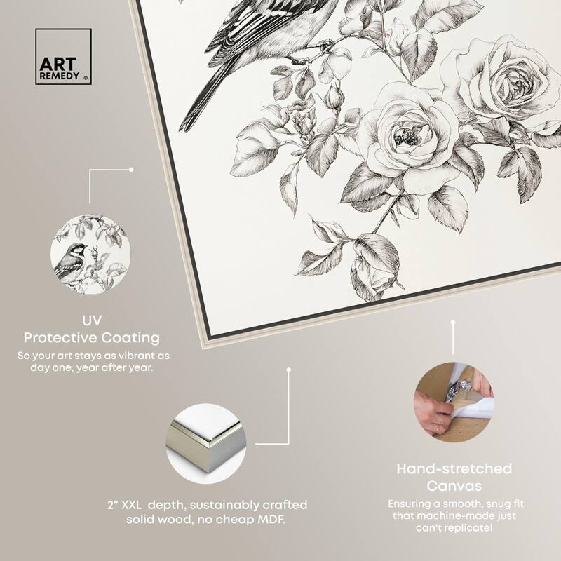 Perched Pair I Canvas by Art Remedy