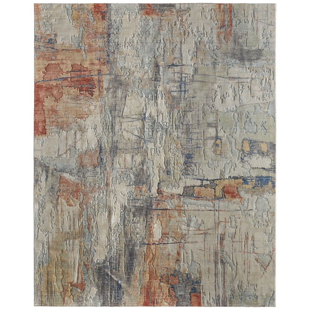 Grand Bazaar Hartman Machine Made Abstract Modern Area Rug