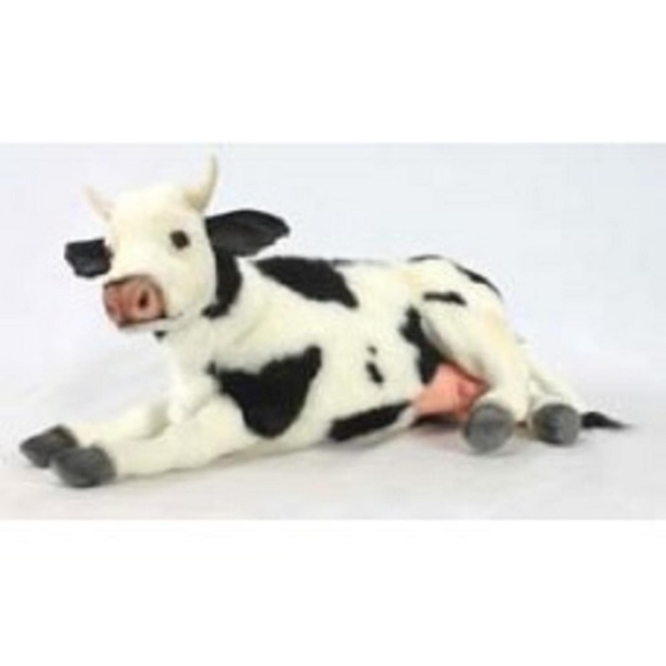 large stuffed cow animal