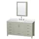 Option Light Green / Giotto Quartz Top / Brushed Nickel