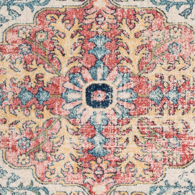 Livabliss Addie Boho Persian Medallion Area Rug