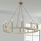 preview thumbnail 15 of 37, The Gray Barn Highclere 12-light Wagon Wheel Chandelier - 40"x40"x35.93"