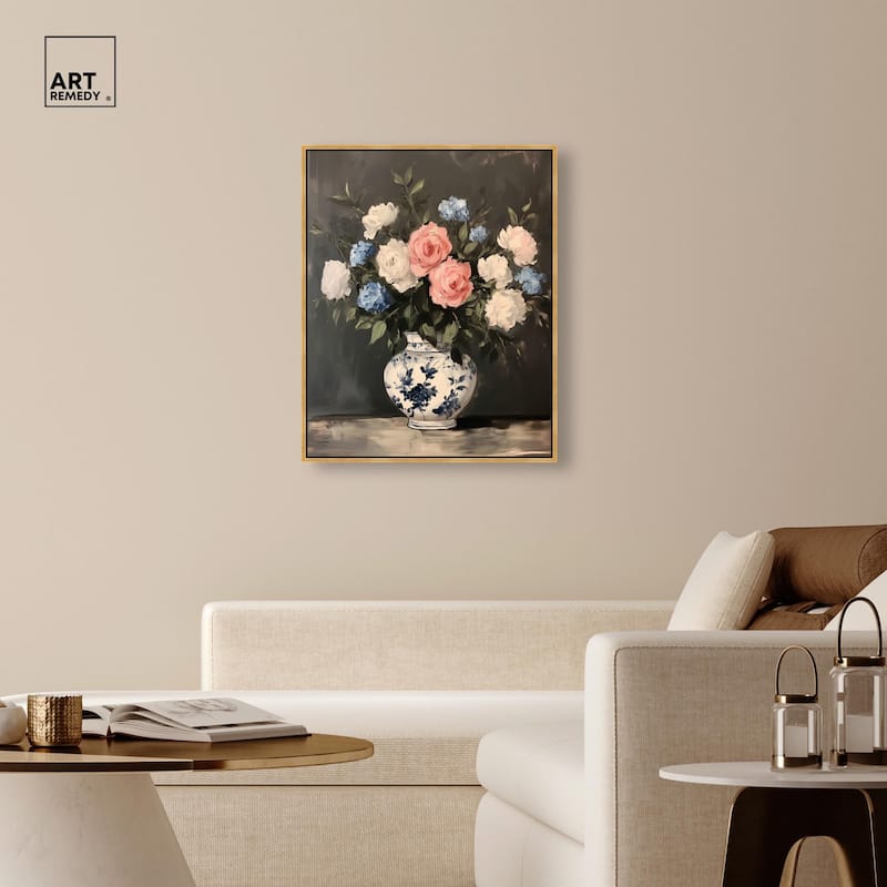 Classic Bouquet Canvas by Art Remedy