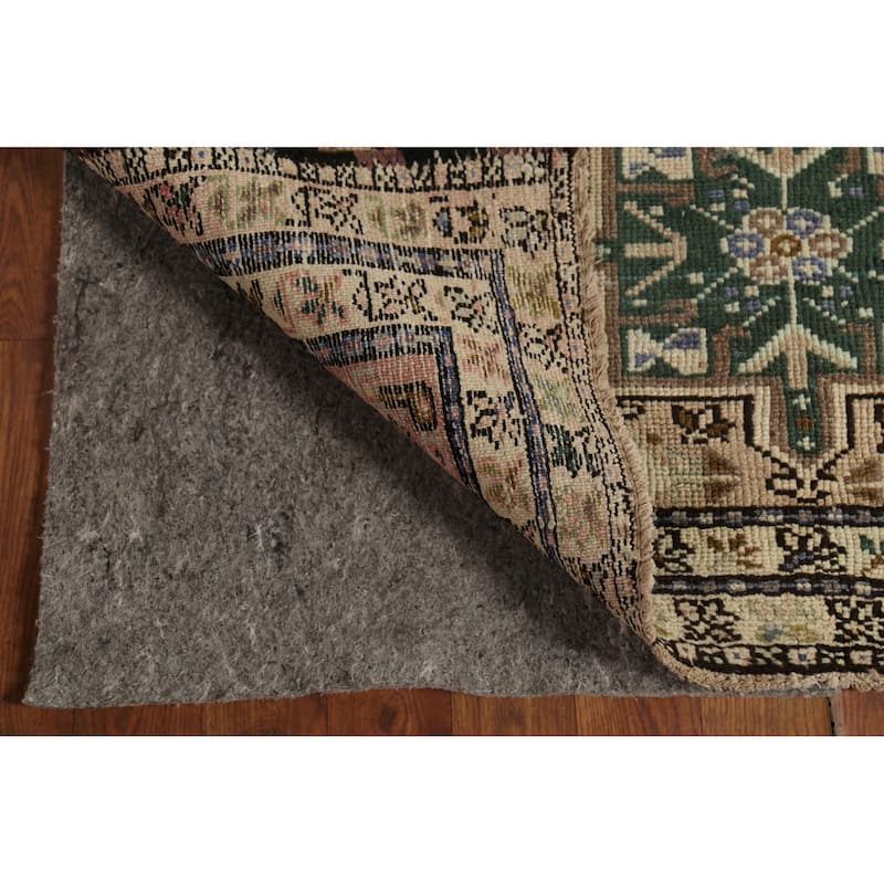 Tribal Gharajeh Persian Vintage Runner Rug Hand-Knotted Wool Carpet - 3'7"x 9'7"