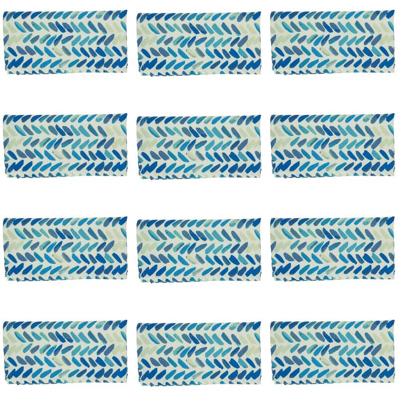 Watercolor Chevron Table Napkins (Set of 12)