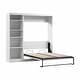 preview thumbnail 70 of 91, Pur Full Murphy Bed with Shelving Unit (84W) by Bestar