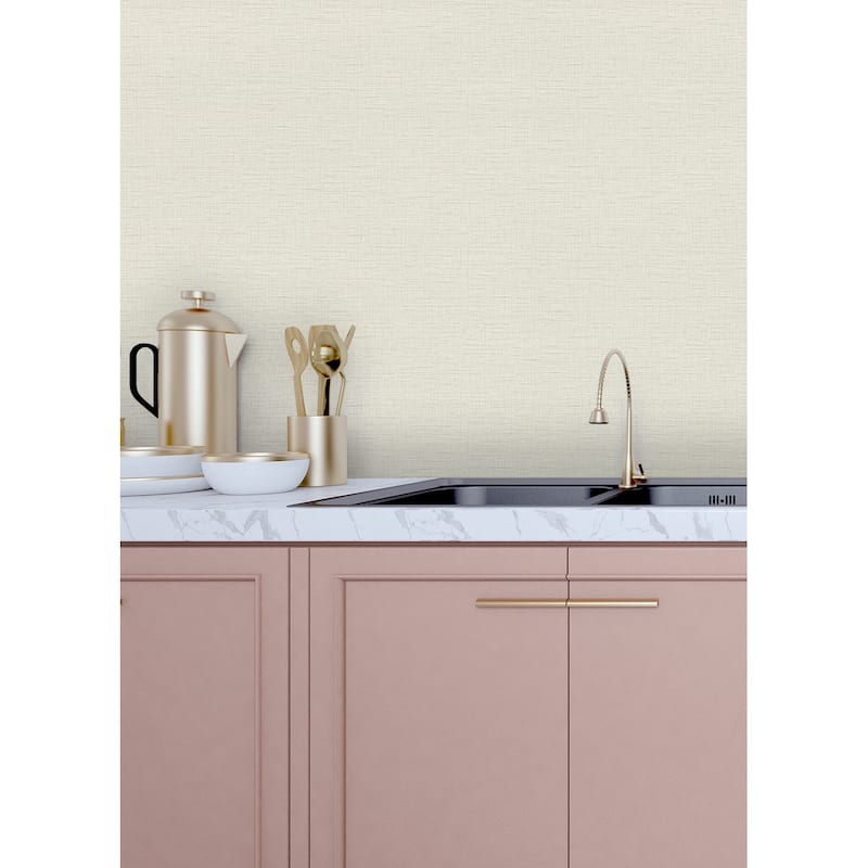 A-Street Prints Salamander Wheat Woven Wallpaper