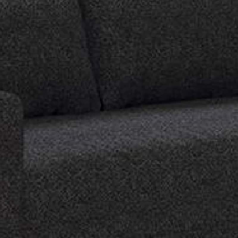 Remy Loveseat, Black Boucle, Bench-Style Seating, Gold Legs, 63 Inch