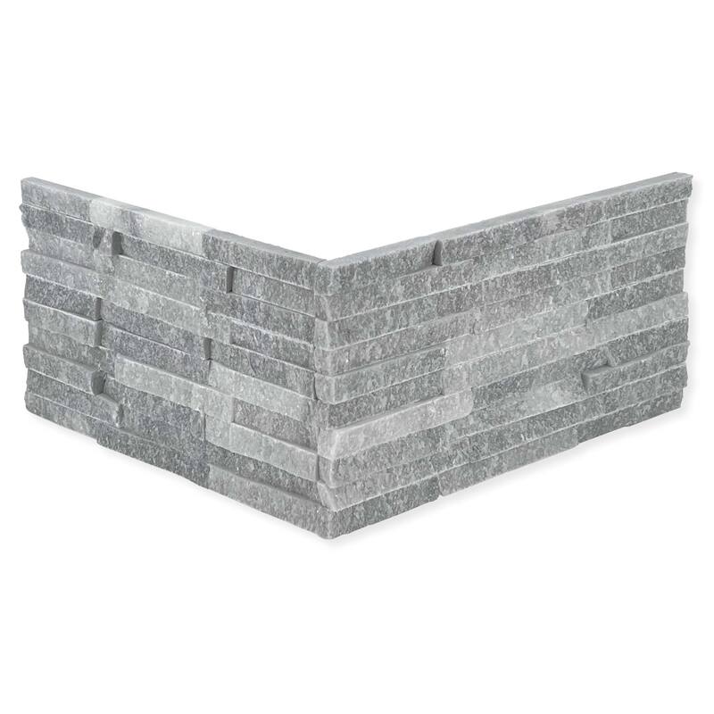 Cruz Bay Studio MKT45950 Slender Strip - 3" x 12" Brick Wall Tile - - Celestial White